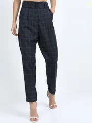 CHIC BY TOKYO TALKIES Women Straight Fit High-Rise Trousers