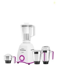 Havells Klassic White & Purple 5 Pcs 750 W Hands Free Twisting Juice Filter Mixer Grinder (Onesize) by Myntra