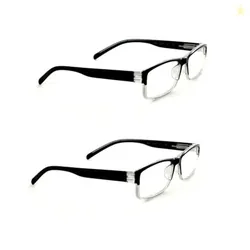 Combo Pack of 2 Reading Glasses for Men & Women | Lightweight Power Eyeglasses (Single Vision) | Available in +1.00 to +3.00 | All Day Comfort Combo P