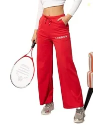 Women Red Track Pants BAPANT51094-M92 -M