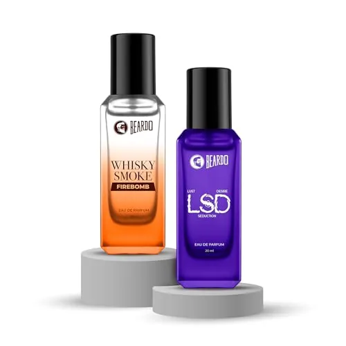 Beardo LSD x Firebomb Edition Perfume Combo for Men (20ml x 2) | Long Lasting Fragrance | Long Lasting Perfume for Men | Gift for Men | Gift for Friend