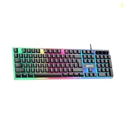 Cruiser K5, Wired Gaming Keyboard, 104 Keys, 1.5m Cable, 12 Multimedia Keys, USB Interface, RGB Colour, Plug and Play
