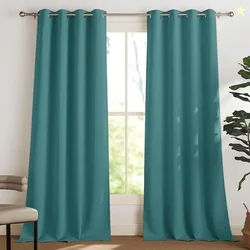Galaxy Home Decor Premium Blackout Curtain for Window 4 Feet | Thermal Insulated Modern Window Curtain with Rings for Living Room & Bedroom | Pack of
