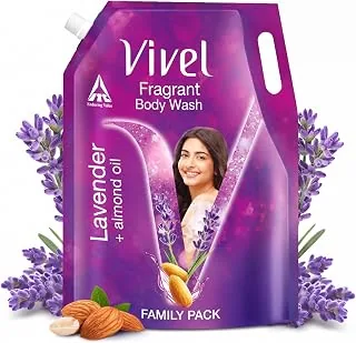 Vivel Lavender & Almond Oil Moisturizing Body Wash, Quick Wash-Off, 1300ml Vivel Lavender & Almond Oil Moisturizing Body Wash, Quick Wash-Off, 1300ml