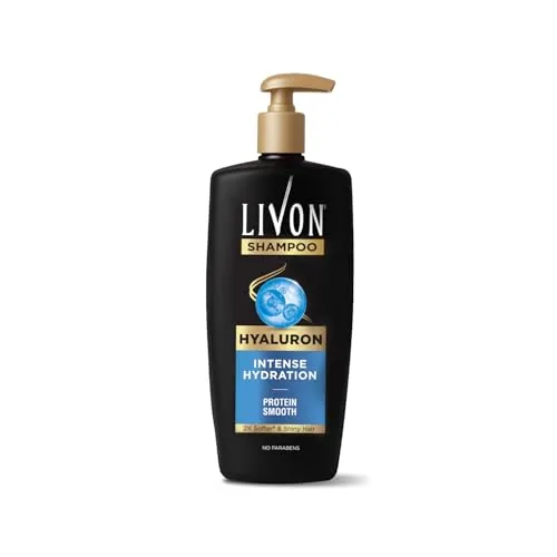 Livon Hyaluron Shampoo for Women & Men | Hydrates Dry & Dull Hair | 2x Soft & Shiny Hair | No Parabens | 650ml