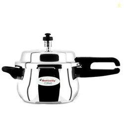 Curve 3 Litres Stainless Steel Outer Lid Pressure Cooker | TRIPLY Base | Induction & Gas Stove Compatible | Triple Safety | ISI Certified | 5 Years Ma