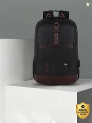 Gear Leather Vintage 2 without Anti Theft 33 L Laptop Backpack Brown Black - Price in India | Flipkart.com