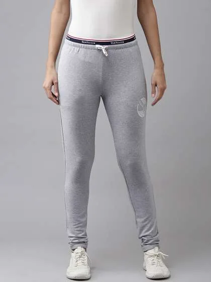 Van Heusen Women Printed Antiviral Body Hug Joggers with Printed Detail (XXL) by Myntra