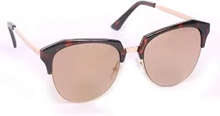 FCUK Mirrored Cat Eye Women's Sunglasses - (FC 7405 C2 58 S|58|Brown Color Lens)