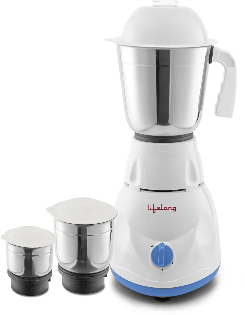 Lifelong Power Pro 500 W Mixer Grinder Power Pro - LLMG20 | 3 Jars | Blue