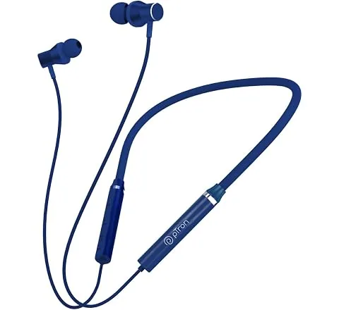 pTron Tangentbeat in Ear Bluetooth Wireless Headphones with Mic, Punchy Bass, 10mm Drivers, Clear Calls, Dual Pairing, Fast Charging, Magnetic Buds, V