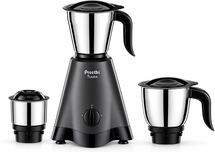 Preethi Tiara 500 W Mixer Grinder (Tiara MG 275 | 3 Jars | Powerf...more