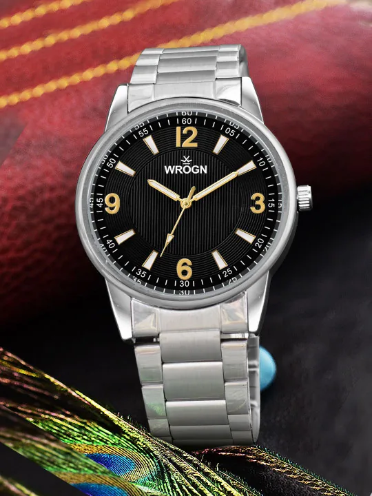 WROGN Men Dial & Bracelet Style Straps Analogue Watch HOBWRG0477