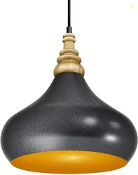 Wipro BeuHome BP02 Premium Indoor Decorative Light with Contemporary Sleek Design Pendant Lamp Ceiling Lamp Black