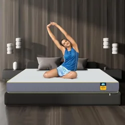 Sleepables 8-Inch King Size Orthopedic Memory Foam Back Support Pressure Relieving Roll Pack High Resilience (HR) Foam Mattress | 10 Years Warranty |