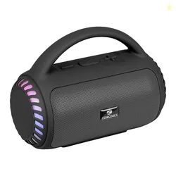 Zebronics Portable Bluetooth Speaker, 8W, Upto 18 Hours Playback, BTv5.3, mSD, TWS, USB, 8 Multi-Color LED Modes, Call Function, Type-C Charge, Deep B