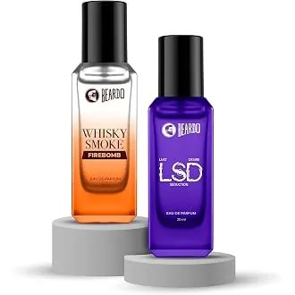 Beardo LSD x Firebomb Edition Perfume Combo for Men (20ml x 2) | Long Lasting Fragrance | Long Lasting Perfume for Men | Gift for Men | Gift for Frien
