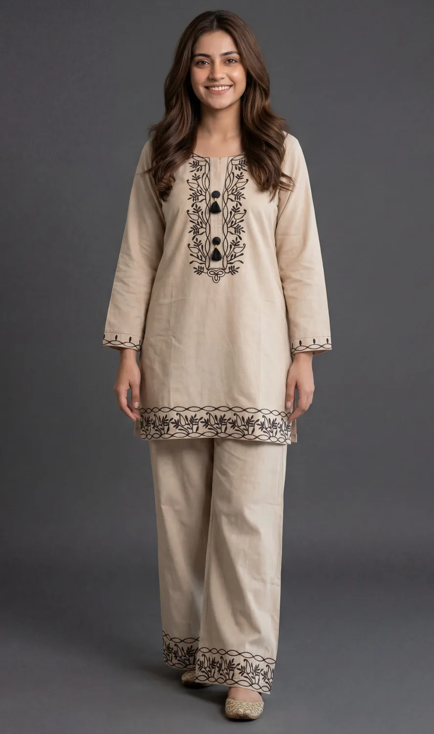 EDLEY ALLAN Women Embroidered A-line Kurta