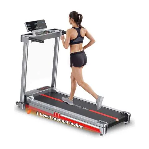 Lifelong 4.5HP Motorized Treadmill for Home | Manual Incline 2 Le...more
