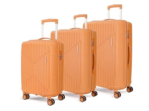 KAMILIANT by American Tourister Savvy|Trolley Bag Set of 3 (55+70+80 cms) for Travel| Hard Case Polypropylene (PP) Suitcase|360 8-Wheel Spinner Lugga