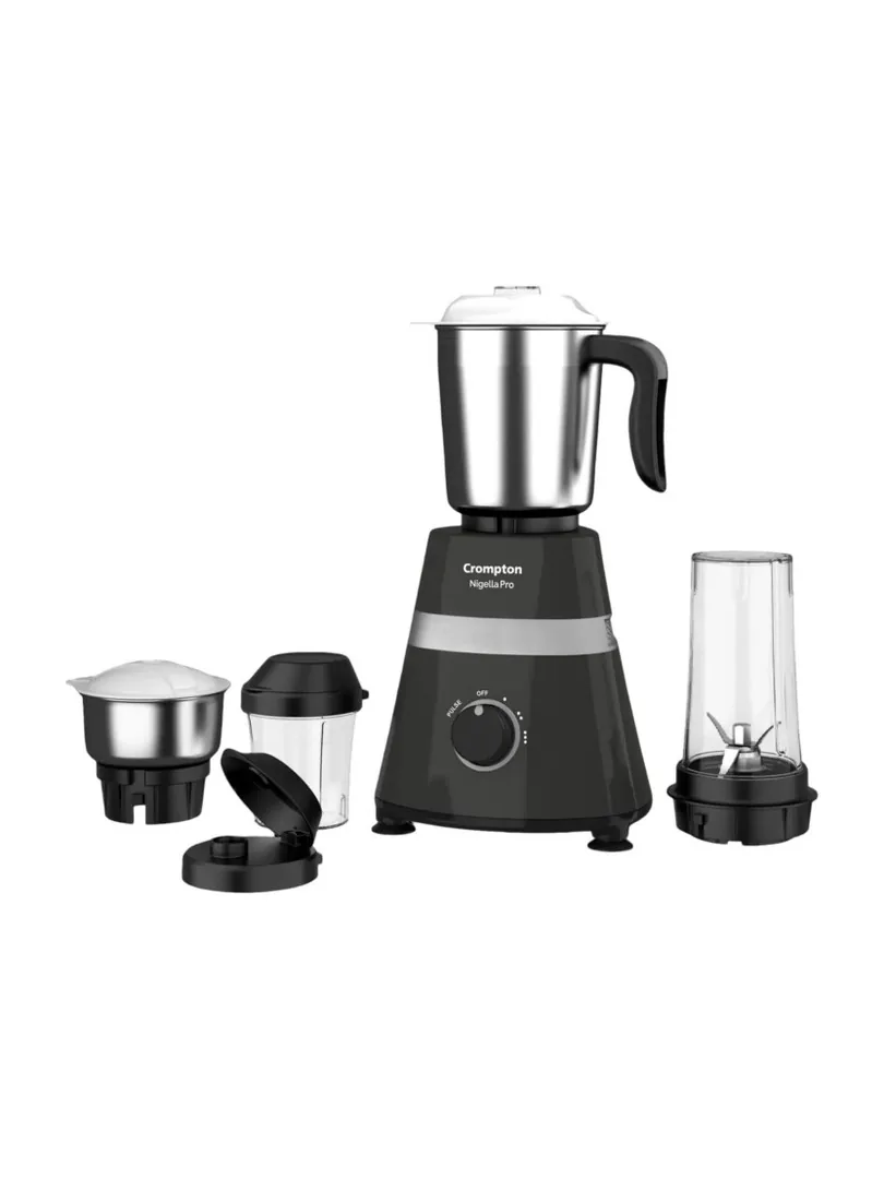 Crompton LIFE ACTIVE SERIES NIGELLA PRO 500 W Mixer Grinder (ACGM-NIGELLA PRO | 4 Jars | Black)