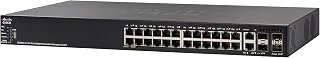 Cisco SG550X-24 Stackable Managed Switch | 24 Gigabit Ethernet (GbE) Ports | 2 x 10G Combo | 2 x SFP+ | L3 Dynamic Routing | Limited Lifetime Protecti