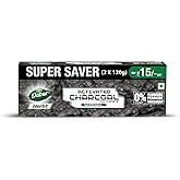 Herb'L Activated Charcoal Toothpaste 240G (120G x2, Pack of 2)|Whitening Black Gel Toothpaste|Fluoride Free|Fights Plaque & Extrinsic Stains|With Powe