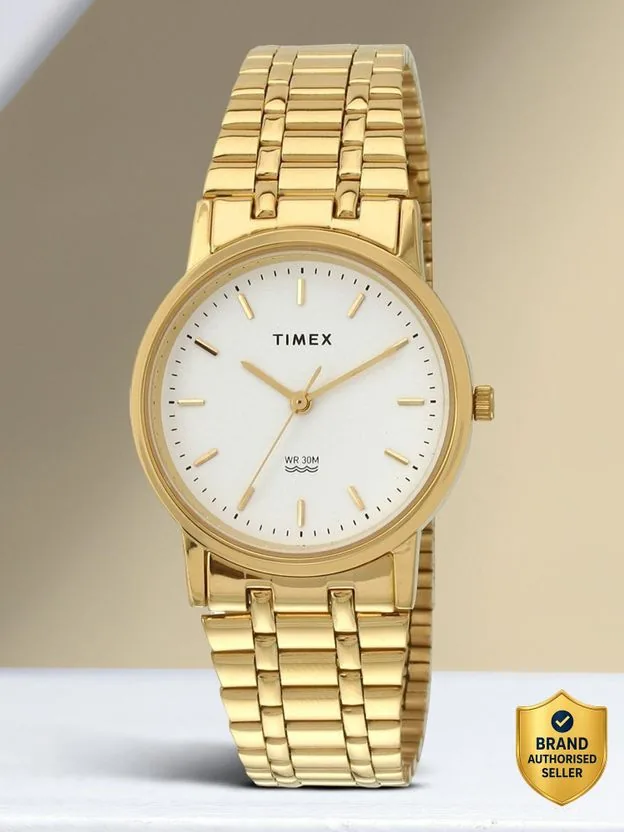 TIMEX Round 32mm White Dial Analog Watch - For Men A303