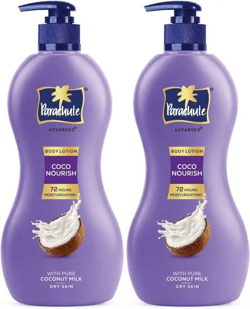 Parachute Advansed Coco Nourish Body Lotion, With Pure Coconut Milk, 100% Natural, Dry Skin (800 ml)