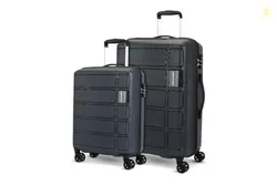 Kamiliant by American Tourister 2 Pc Harrier Edge 8W Set 56 Cm & 68 Cm - Small & Medium Polypropylene(PP) Hardside 8 Wheels Spinner Luggage Set/Trolle