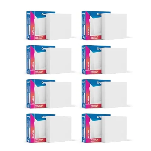 Crompton Platina Star Stylus Surface Panel 6W Square Warm White | Pack of 8 | No False Ceiling Required, Outer Dimension: 90 mm | Surface Mount | for Hall, Bedroom, Kitchen, Office, Store